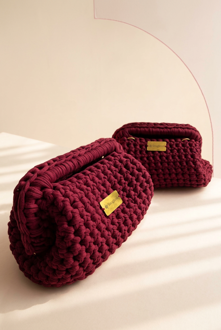 Burgundy Wura bags